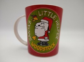 SNOOPY Peanuts Woodstock Christmas Mug/Cup Santa&#39;s Little Helper Holiday - £7.93 GBP