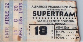 Supertramp Concert Ticket Stub April 18 1979 Seattle Washington - $34.64