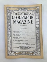 VTG The National Geographic Magazine October 1918 Russia&#39;s Orphan Races No Label - £11.17 GBP