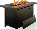 42 Inch Gas Fire Pit Table, 60,000 Btu Propane Pits For Outside With Ste... - $370.99