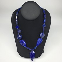 68g, 9mm-31mm Natural Lapis Lazuli Facetted Beads Strand,23 Beads,LPB233 - £32.14 GBP