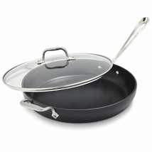 All-Clad HA1 Hard Anodized Nonstick  PFOA Free 12&quot; Fry Pan with Lid (SCR... - $56.09