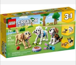 LEGO Creator 3 in 1 Adorable Dogs Set 31137 w/ Dachshund, Pug, Poodle BOX DAMAGE - £16.38 GBP