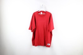 Vintage 90s Russell Athletic Mens XL Faded Blank Short Sleeve Pocket T-Shirt USA - £32.51 GBP