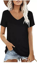 Jessica Simpson Women&#39;s Plus Size 3X Black Flutter Short Sleeve Shirt To... - £9.87 GBP