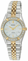 NEW* Seiko Solar SUP094 Mother of Pearl Dial Two-tone Stainless Ladies Watch - £115.88 GBP