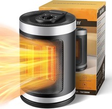Portable Electric Space Heater, 750W/1500W Space Heaters for Indoor Use, Small S - £34.98 GBP