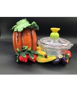 Harvest Pumpkin/Vegetable Candy Dish Bowl Fall Decor - $47.42 CAD