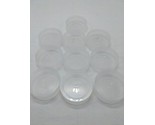 Lot Of (10) Round 2 1/2&quot; Clear Board Game Component Storage Containers - £21.29 GBP