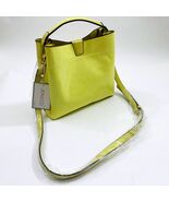 Jen &amp; Co Tati Satchel Cross Body Bag Vegan Leather Yellow - €39,94 EUR