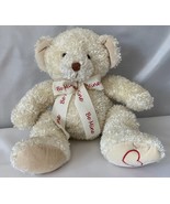Russ Berrie &amp; Co ‘BE MINE HEART’ White Valentines Teddy Bear 70624 Fluff... - £14.62 GBP