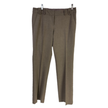 The Limited Womens Drew Fit Dress Career Pants Brown Mid Rise Stretch Pockets 6R - £18.68 GBP