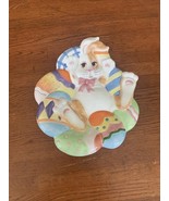 2003 FITZ &amp; FLOYD Eggscapades 10&quot; Ceramic Plate 3-D Bunny Rabbit VFL3D - $185.41 MXN