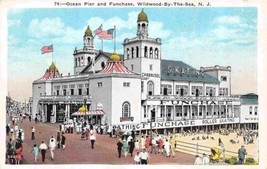 Ocean Pier Funchase Wildwood By The Sea New Jersey postcard - £5.46 GBP