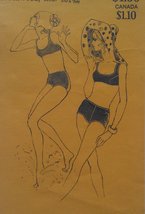 Stretch &amp; Sew Pattern 1350 Ladies Two-piece Swimsuit Sizes 8-18 - £5.41 GBP