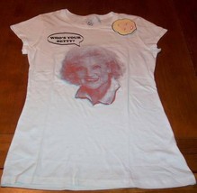 WOMEN&#39;S TEEN BETTY WHITE &quot;Who&#39;s Your Betty&quot; T-shirt SMALL NEW w/ TAG - £15.86 GBP