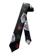 Mens Las Vegas Gambling Die Dice Casino Card Table Games Skinny Necktie ... - $19.75
