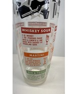cocktail recipe glass Unbranded 8” Tall - €7,65 EUR