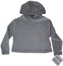 HURLEY ~ Hooded ~ Long Sleeve Shirt w/Hair Tie ~ Grey Heather ~ Girls&#39; S... - $30.00