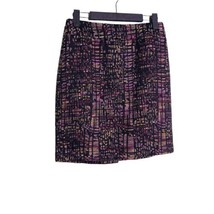 ANN TAYLOR PETITE Size 0P Purple Tweed Pencil Skirt - £9.60 GBP