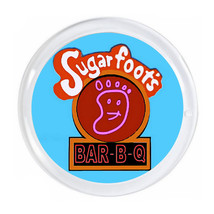 King Of The Hill Sugarfoot&#39;s Bar-B-Q Magnet big round 3 inch diameter + ... - £6.06 GBP