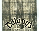 Delany&#39;s Sports Bar Menu State Line Road &amp; US 50 Whitewater Township Ohio  - £13.92 GBP