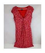 Laundry By Shelly Segal Los Angeles Red &amp; White Gathered Dress Size 12 - $49.49