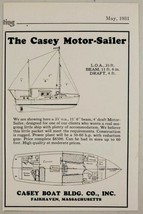 1931 Print Ad Casey Motor-Sailer Sail Boats Fairhaven,Massachusetts - £8.16 GBP
