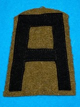 CIRCA 1920’s–1942, US ARMY, 1st ARMY, SSI, ON WOOL, PATCH, VINTAGE - £19.35 GBP