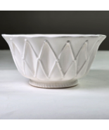 Vintage White Bowl Vase Heathrow By Brody N-404 5.5&quot; Wide 2.75&quot; Tall Pla... - $475.17 MXN