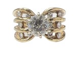 Women&#39;s Solitaire ring 14kt Yellow Gold 364755 - $3,399.00