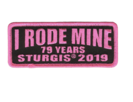 4&quot; Sturgis 2019 I Rode My 79 Years Pink Embroidered Patch - £23.16 GBP