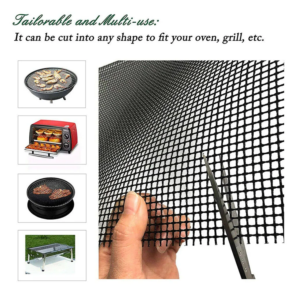 House Home Barbecue Grilling Mat Replacement Mesh Wire Net Non-Stick Grilling Me - £19.75 GBP