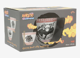 Naruto Shippuden Naruto Black And White Portrait Ramen Bowl with Chopsticks - £25.40 GBP