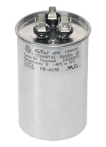 PowerWell 45+5 MFD 45/5 uf 370 or 440 Volt Dual Run Round Capacitor PW-4... - £33.56 GBP