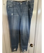 Torrid Sky High Skinny Cut Off Ankles Blue Jeans Size 16 Tall - $44.99