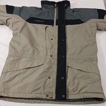 Columbia XM5205 Men’s Brown/Black Full Zip Jacket with Hidden Hood Size Medium image 11