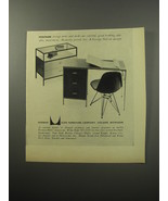 1955 Herman Miller Ad - Steelframe Storage Units and Desks By George Nelson - £15.25 GBP