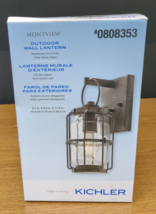 Montview 11.6H 1-Light Outdoor Wall Light Lantern Kichler Weathered Zinc... - £15.76 GBP