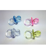 1-3/4" Clear Pacifiers Baby Shower Party Game Decoration Favors U-Pick Colors - $4.99 - $8.59