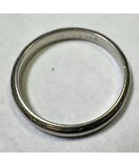 Solid 18k White Gold Ring Band 2.72 Grams Size 7 - $3,971.42 MXN