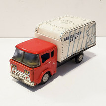 Mitsuhashi Japan Tin Litho Friction Toy Sanitation Dept Garbage Truck 1950s RARE - £78.10 GBP