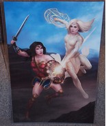 Wonder Woman vs Eternals Athena Glossy Art Print 11 x 17 In Hard Plastic... - £19.69 GBP