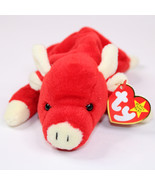 RARE Retired Red Ty Snort The Red Bull Ty Beanie Baby 1995 With Tags Vin... - $12.54 CAD