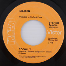 Nilsson – Coconut / Down - 1972 - 45 rpm Vinyl 7&quot; Single 74-0718 Hollywood - £16.82 GBP