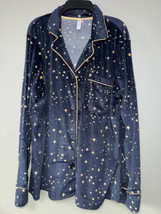 Joyspun Starry Night Button Up Pajama Top Navy Size Large 12-14 NWOT - $27.72