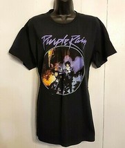 Prince Purple Rain Black T-Shirt Motorcycle Album Cover size Large Paisl... - $19.72
