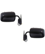 Mirrors For 1988-1998 GMC Chevy Truck Blazer Black Manual Left Right Pair - $112.16