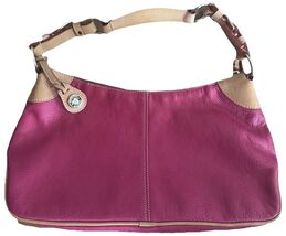 Dooney Bourke Medium All Weather Leather Vintage Shoulder Hobo Bag Dark Red - $42.77