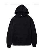 Fashion Men&#39;s Casual Hoodies Pullovers Sweatshirts Top Solid Color Black - £13.36 GBP